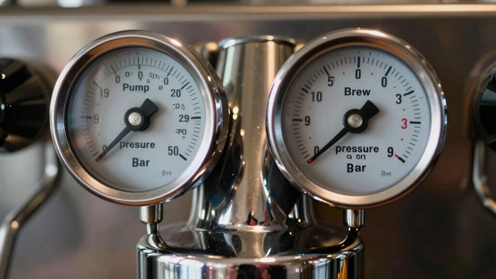 accurate pressure ensures consistent coffee