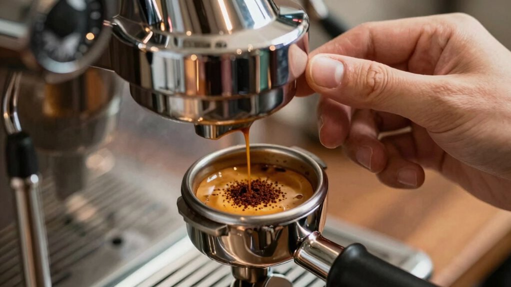 adjust grind and dose