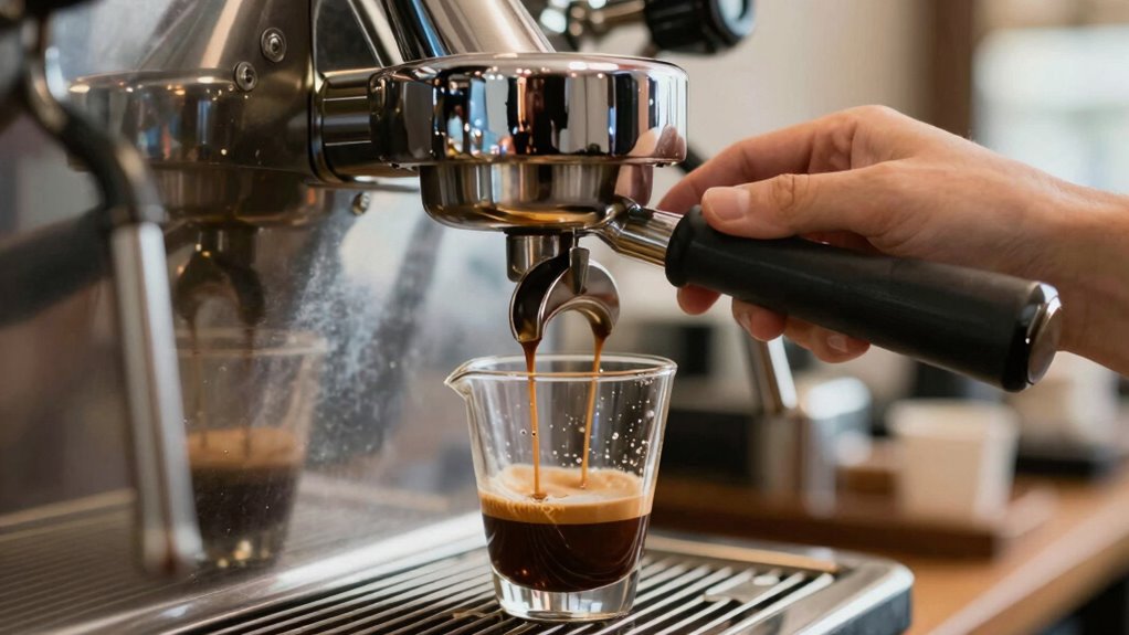 adjust grind and tamp