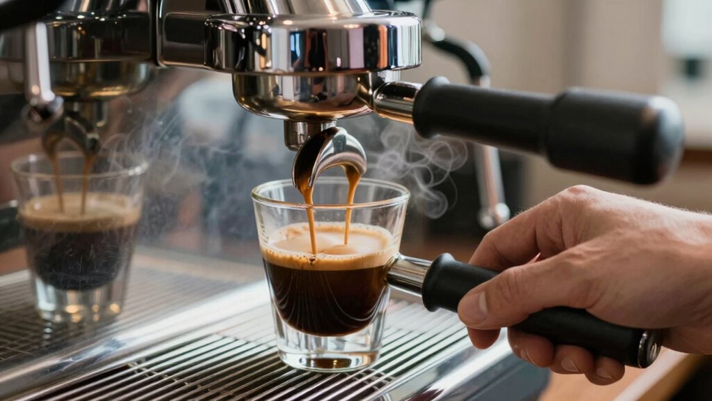 adjust grind and tamp