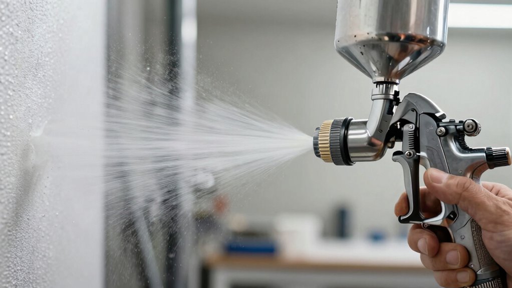 adjust nozzle and spray pattern