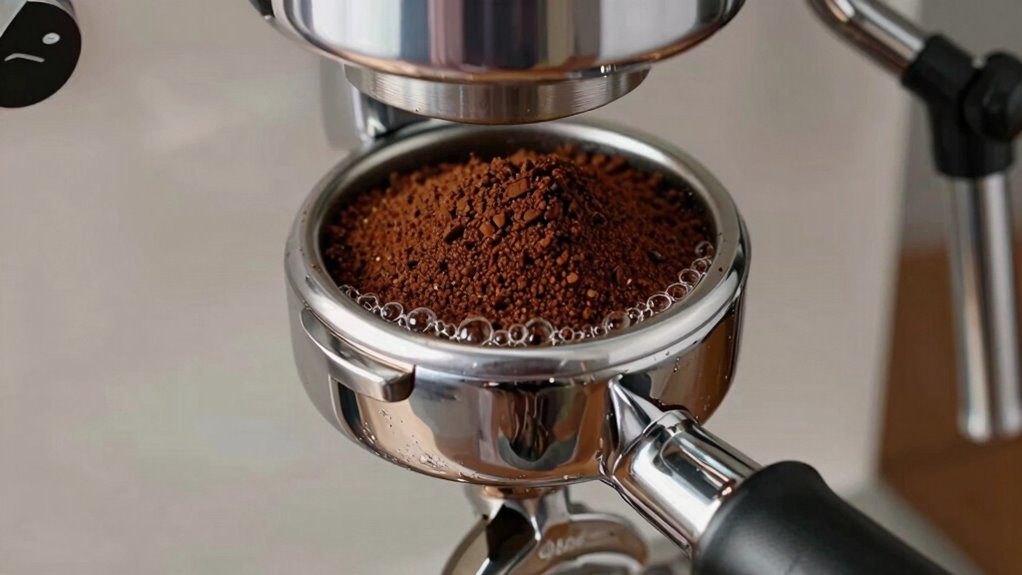 adjust pre infusion for uneven grounds