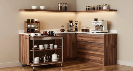 affordable coffee bar carts