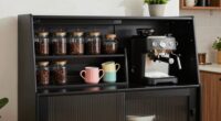 affordable coffee station cabinets