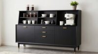 affordable coffee station cabinets