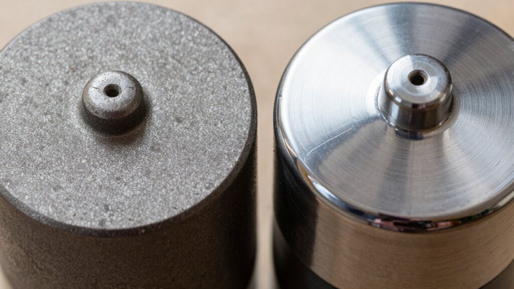 burr material and finish