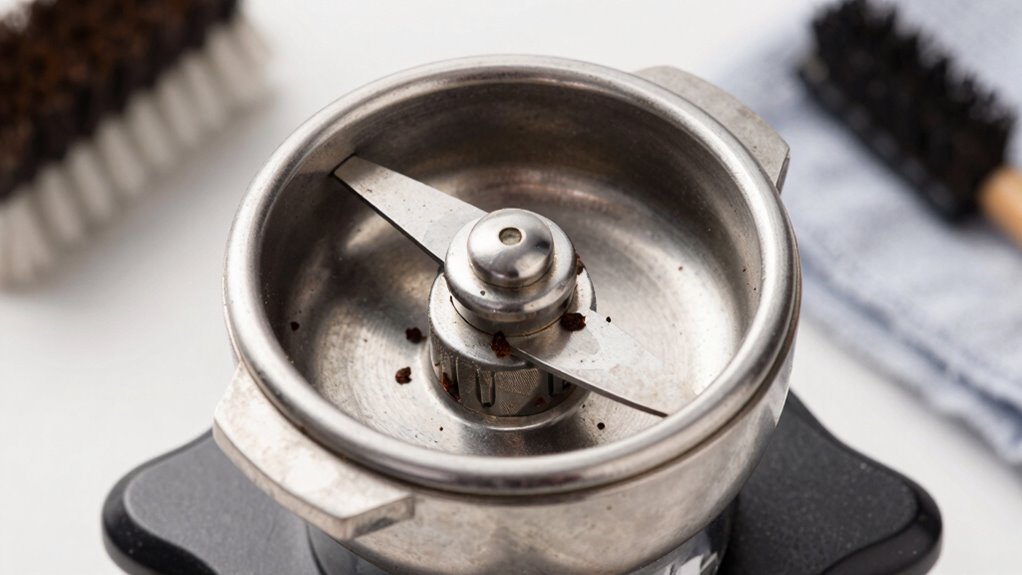 careful burrs and blades cleaning