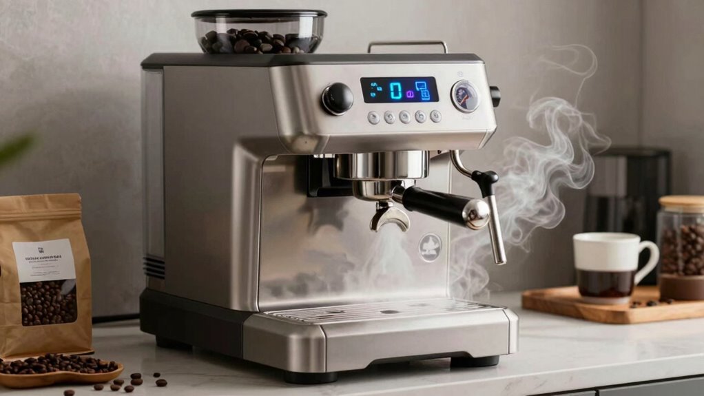 choosing strong steaming espresso