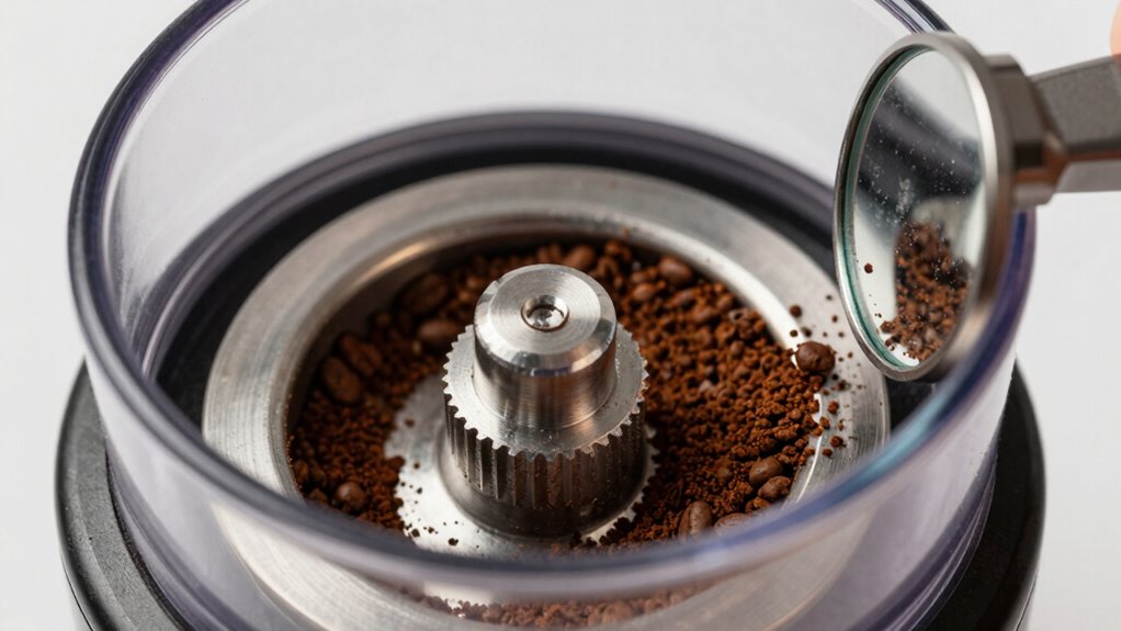 clean burrs for consistent grind