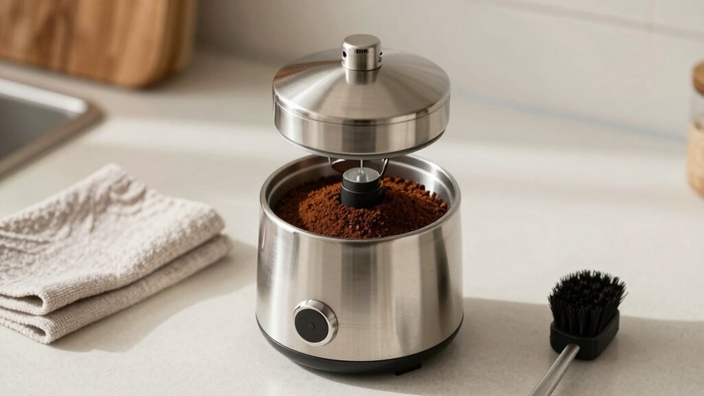 clean grinder for better flavor