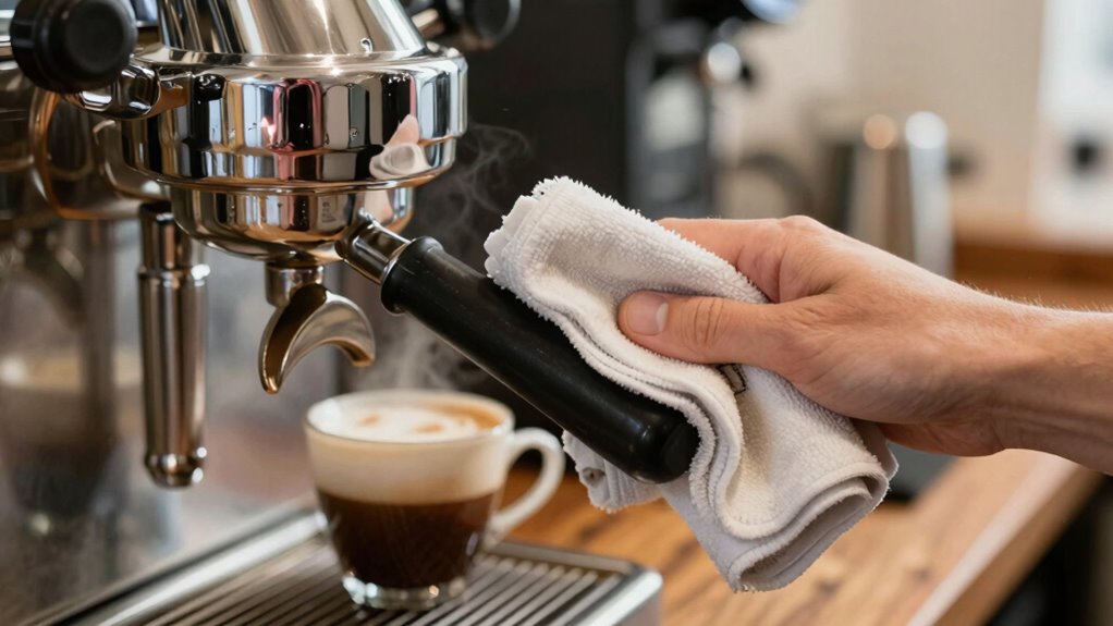 clean steam wand regularly