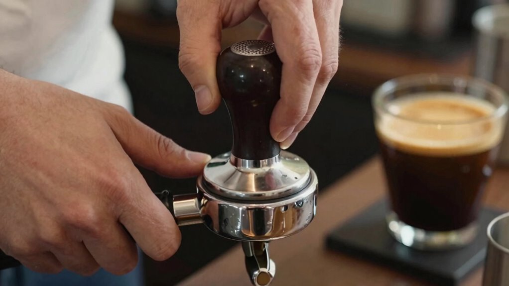 consistent firm tamping pressure