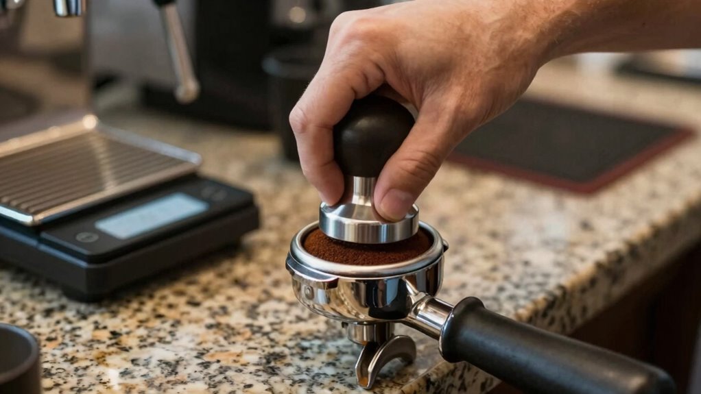 consistent grind tamp pressure