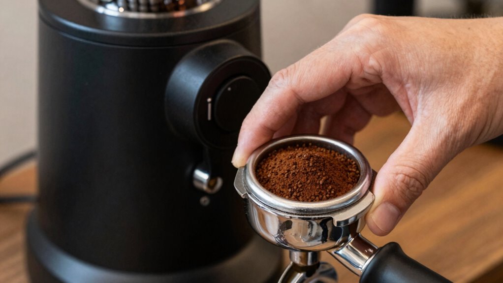 consistent grinding and tamping