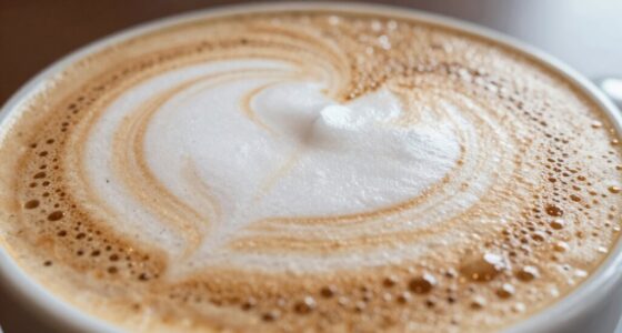 creamy velvety latte foam