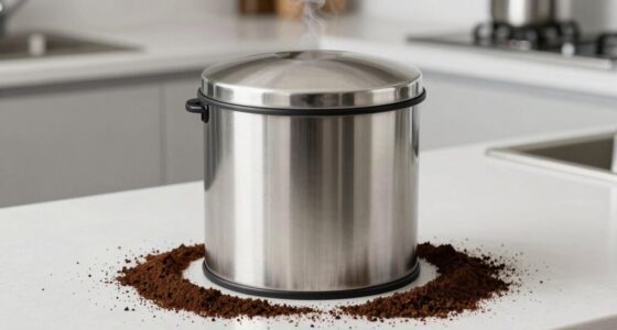 dispose coffee grounds safely