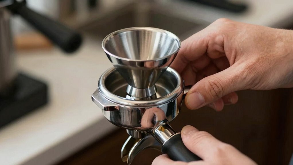 ensure proper portafilter fit