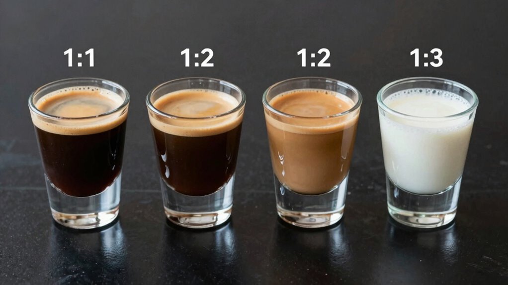 espresso ratios alter flavor