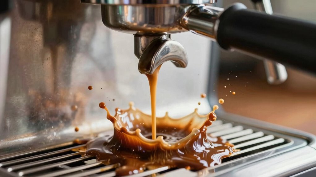 espresso spray due to temperature