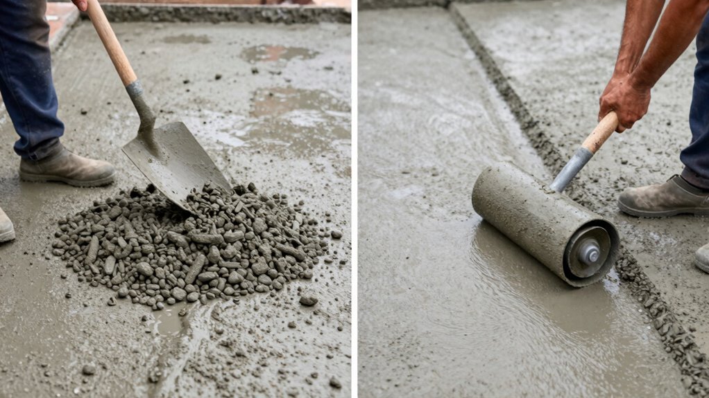 evenly distribute tamping pressure