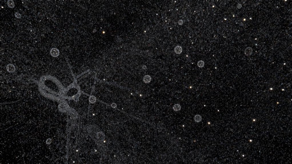 evenly spaced particle pattern