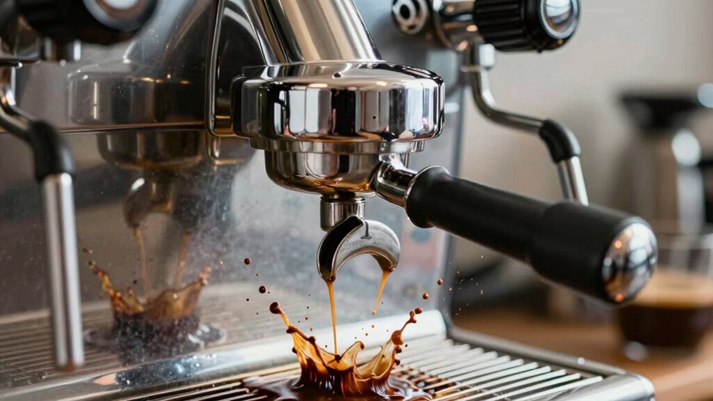 fix espresso spraying issues