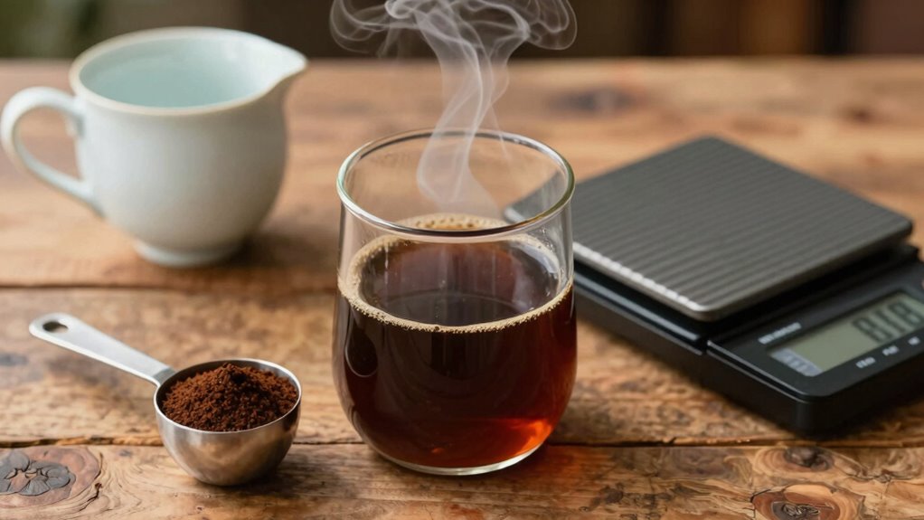 gradually adjust coffee ratio