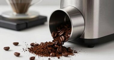 grinder spillage and control