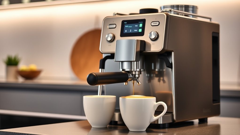 latte machine customization features
