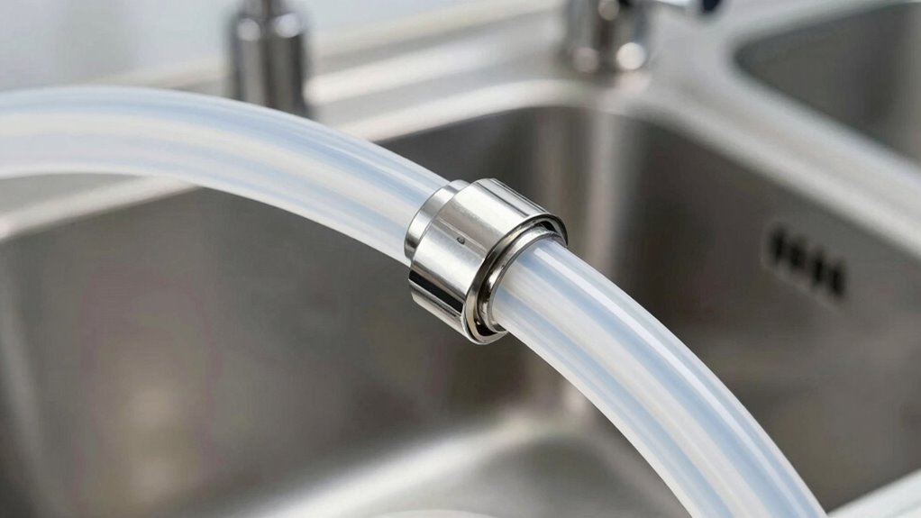 maintain clean flexible hoses