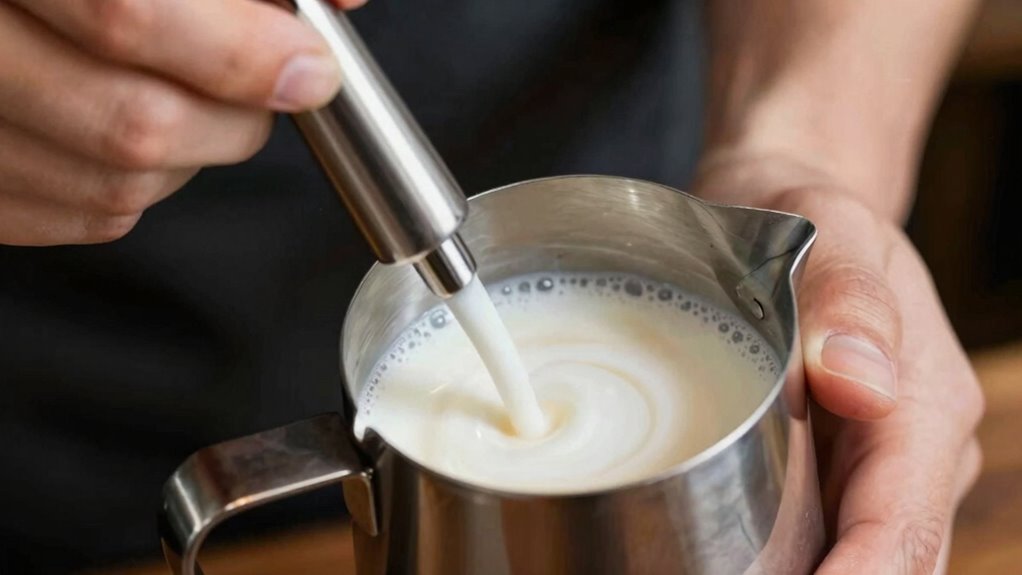 maintain consistent wand angle