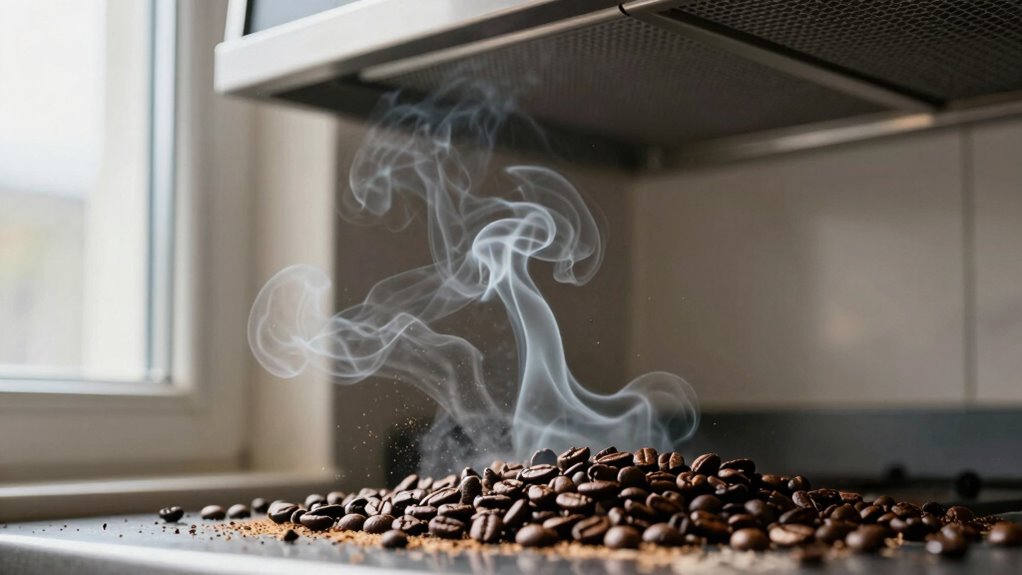 manage smoke safely during roasting