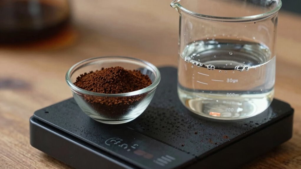 measure coffee by water