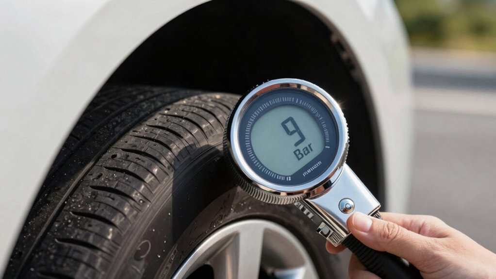 measuring tire pressure accurately