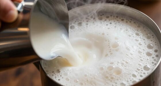 milk steaming process stages