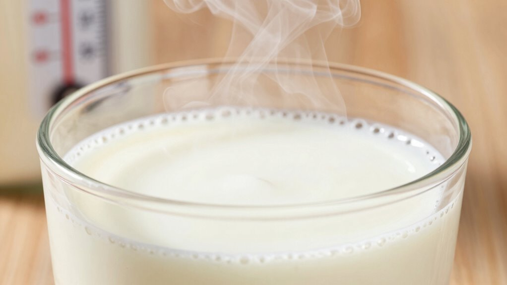 milk temperature affects flavor