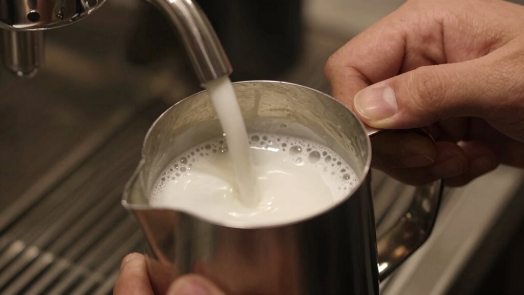 milk temperature and steaming technique