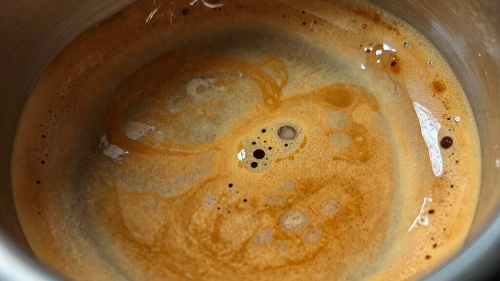 observe color and crema