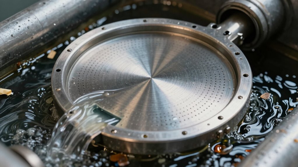 perforated metal debris filter