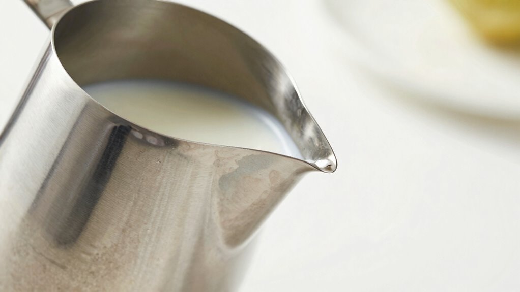 precise controlled milk pouring