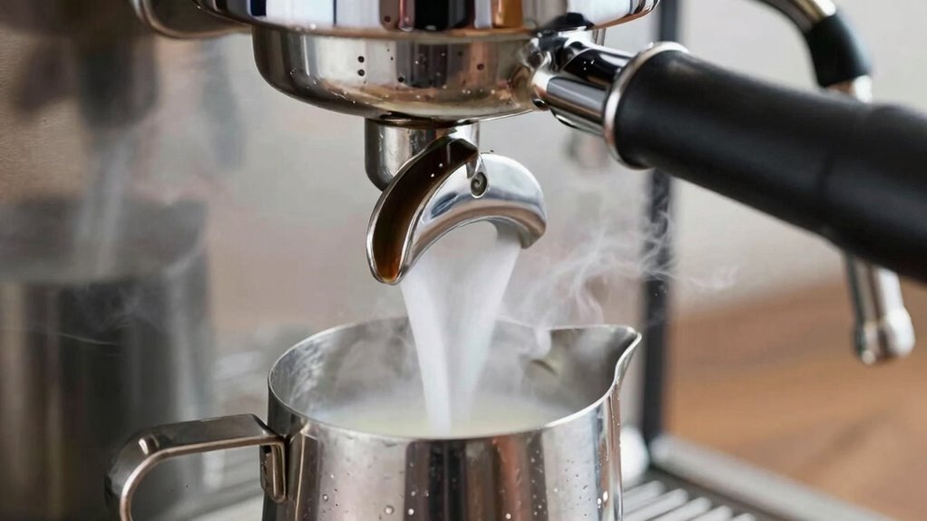 precise steady milk steaming