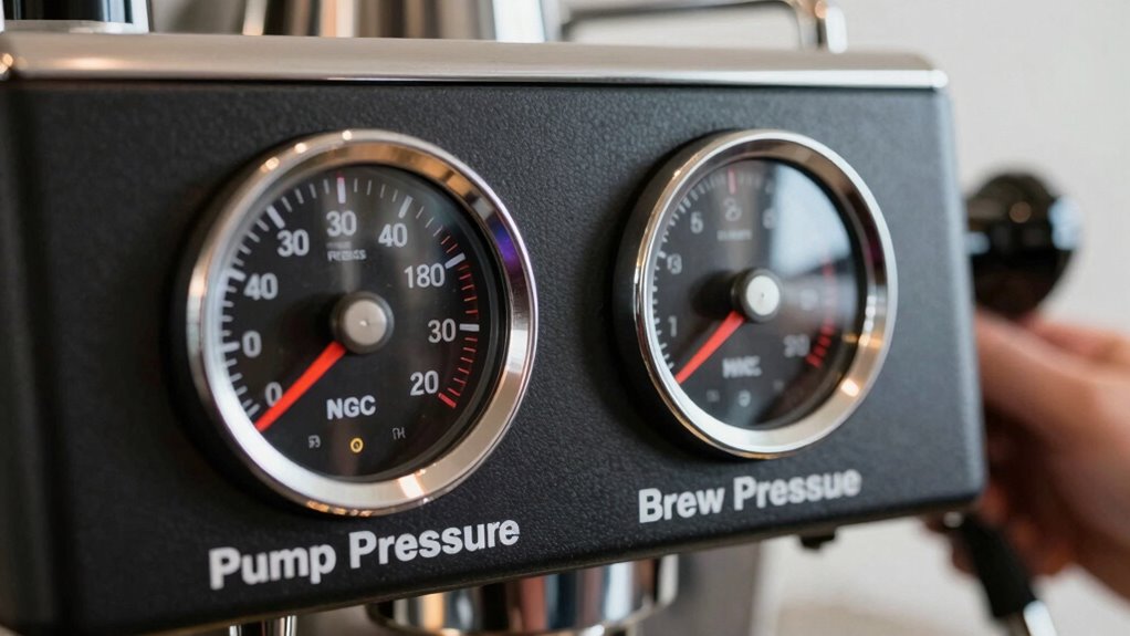 pump and brew pressure differences