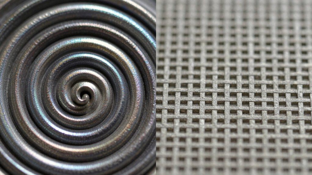 spiral versus grid patterns