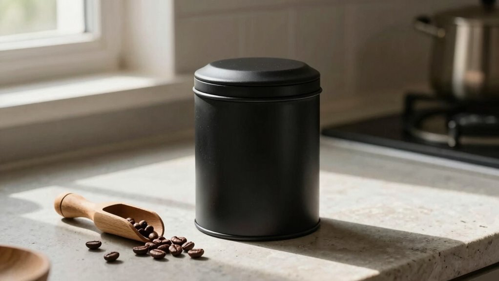 store beans in opaque containers