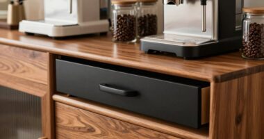 top coffee knock box drawers