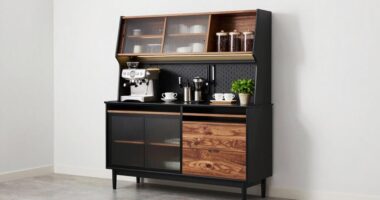 top coffee station cabinet ideas