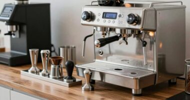 top office espresso tamping stations