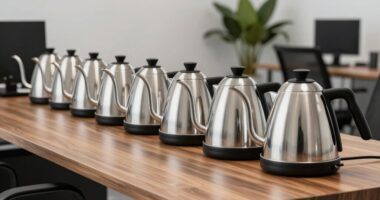 top stainless steel office kettles