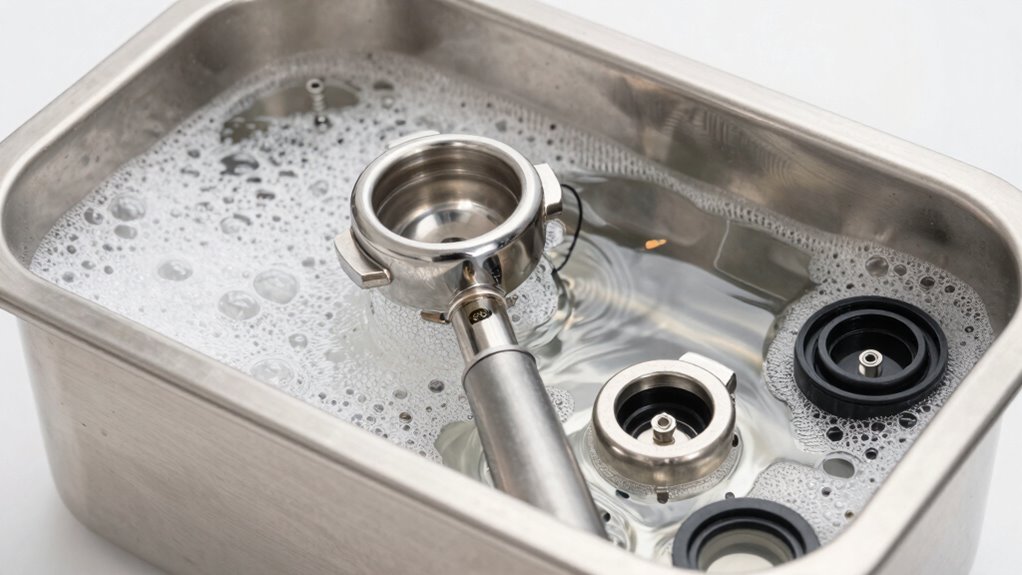 ultrasonic cleaning guidelines for espresso parts