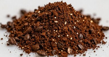 very fine coffee powder